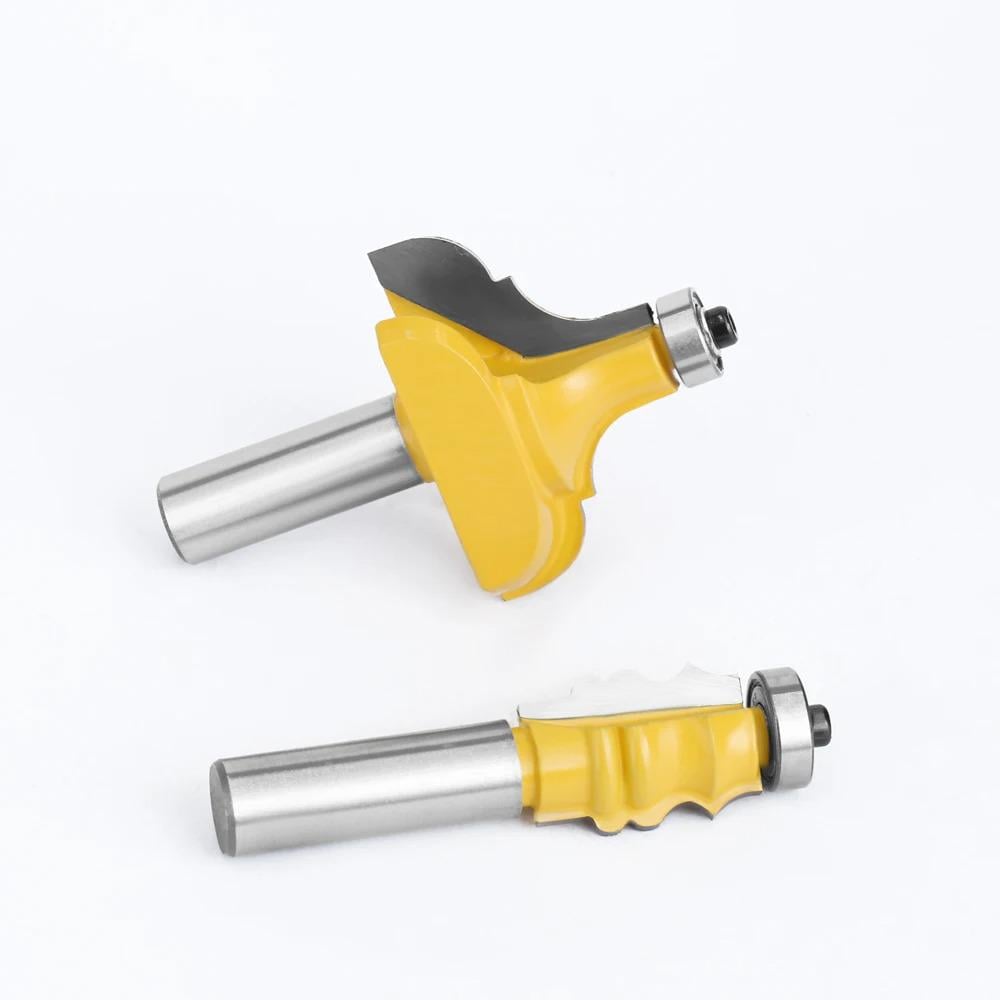 Кромочные фрезы по дереву фигурные с подшипником хвостовик 12 мм 2 шт. (F590) Кромочные фрезы по дереву фигурные с подшипником хвостовик 12 мм 2 шт. (F590)