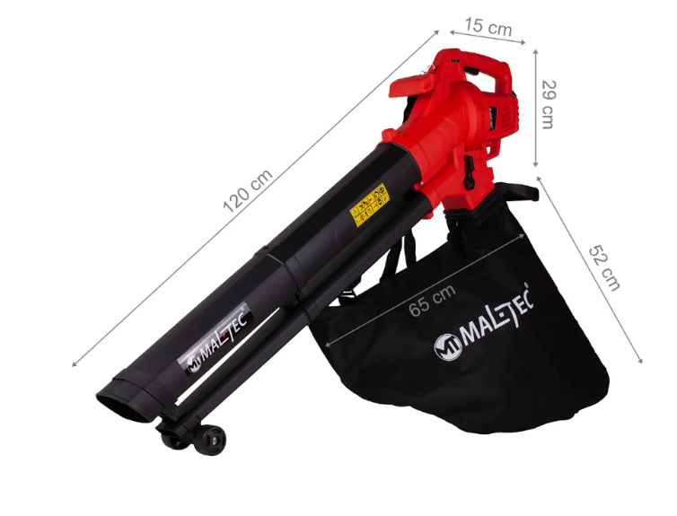 Пылесос садовый для сбора листьев Maltec Master Blow 3200W - фото 2 Пылесос садовый для сбора листьев Maltec Master Blow 3200W - фото 2