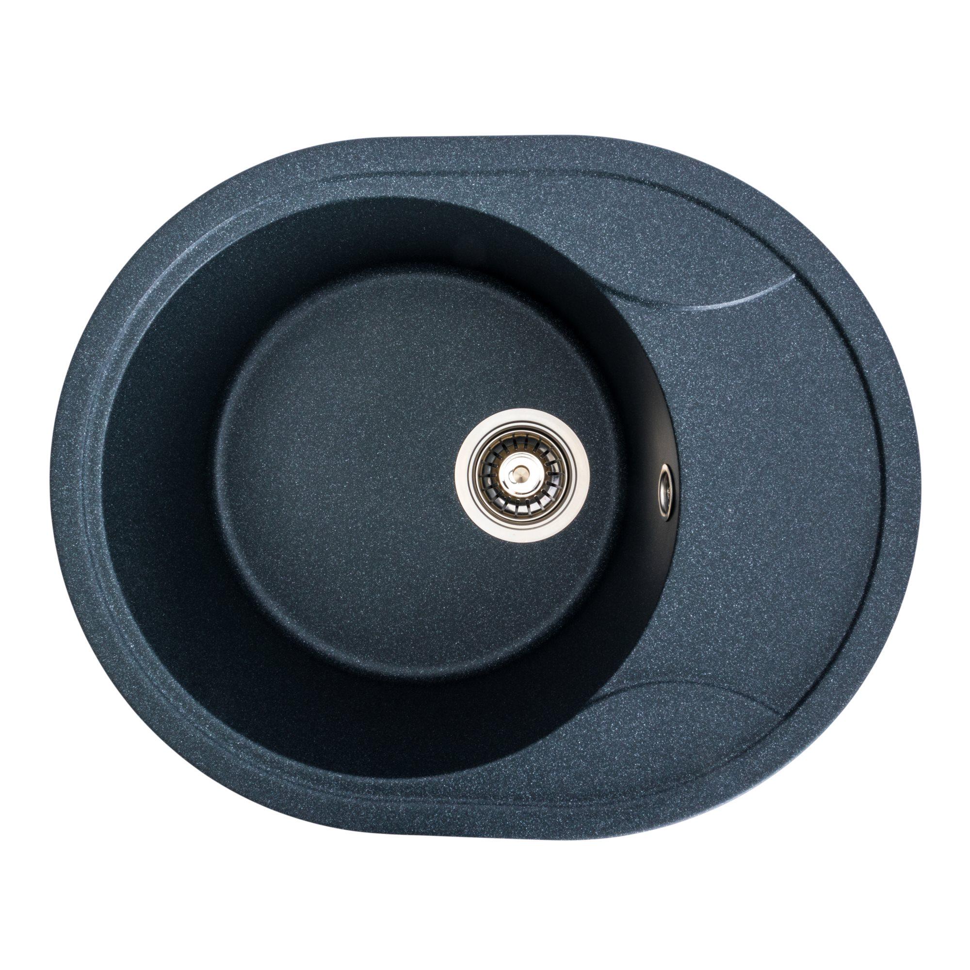 Мойка для кухни гранитная Platinum 5847 ONYX матовая Антрацитовый Мойка для кухни гранитная Platinum 5847 ONYX матовая Антрацитовый