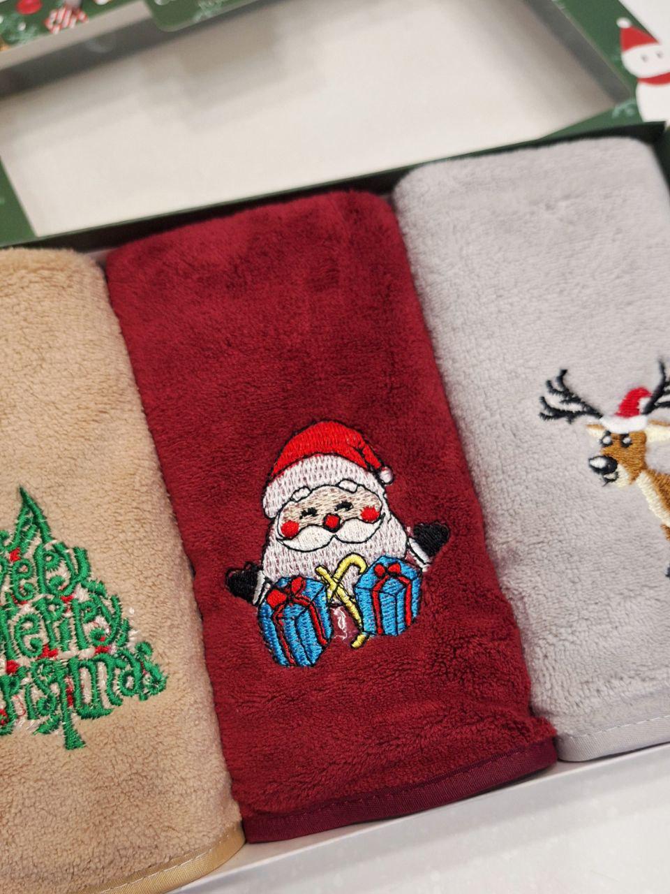 Набір кухонних рушників подарунковий Colorful Home з петелькою із мікрофібри 3 шт. 25х50 см (1650) - фото 4