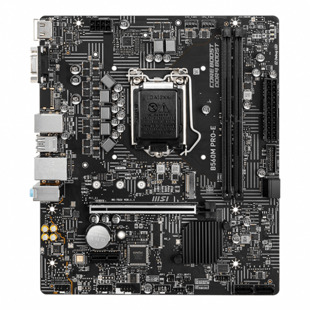 Материнская плата MSI B560M PRO-E Socket 1200/MicroATX/2хDDR4 DIMM (11401472) - фото 2