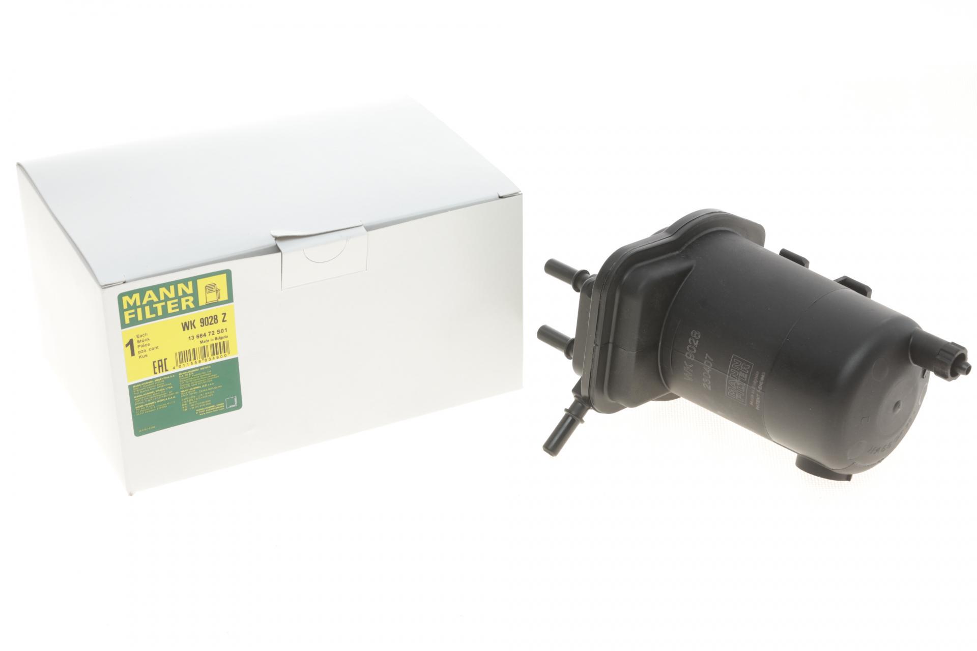 Фильтр топливный Mann-Filter для Renault Kangoo 1,5dCi 01- (WK 9028 Z)