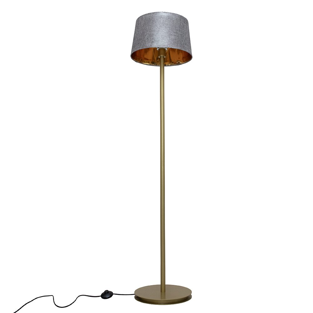 Торшер MSK ELECTRIC Palermo з золотою основою та сірим плафоном із тканини під лампу Е27 (NL 3621 GD+GR) - фото 6 Торшер MSK ELECTRIC Palermo з золотою основою та сірим плафоном із тканини під лампу Е27 (NL 3621 GD+GR) - фото 6