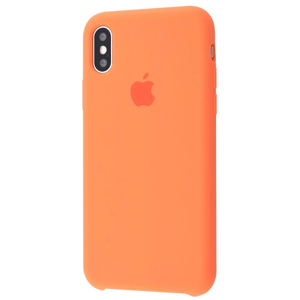 Силіконовий чохол Накладка Silicone Case для iPhone X/XS Papaya