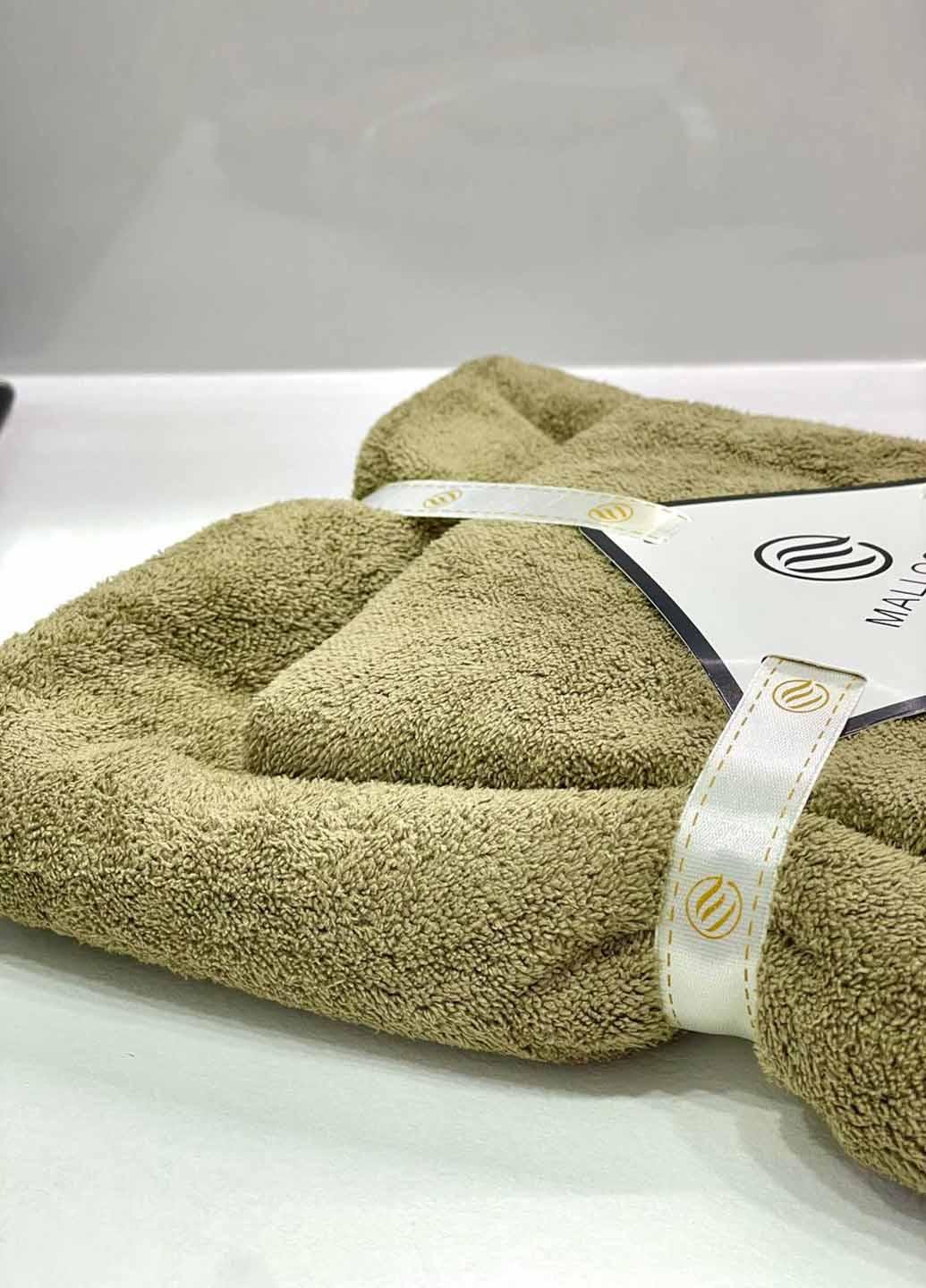 Комплект однотонных полотенец микрофибра 2 шт. (21-3) - фото 3