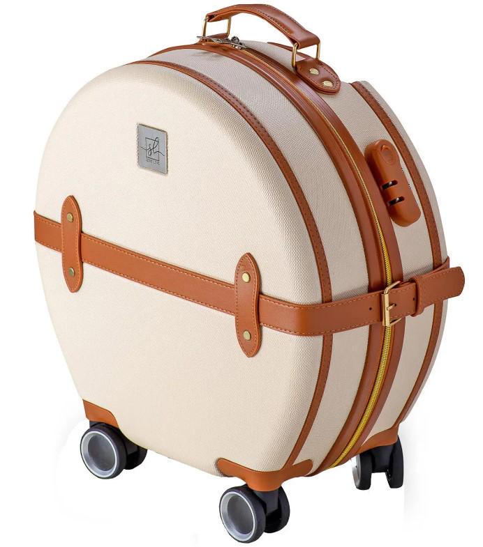 Валіза SEMI LINE T5670-3 24" M Ecru/Brown (52957) - фото 1 Валіза SEMI LINE T5670-3 24" M Ecru/Brown (52957) - фото 1