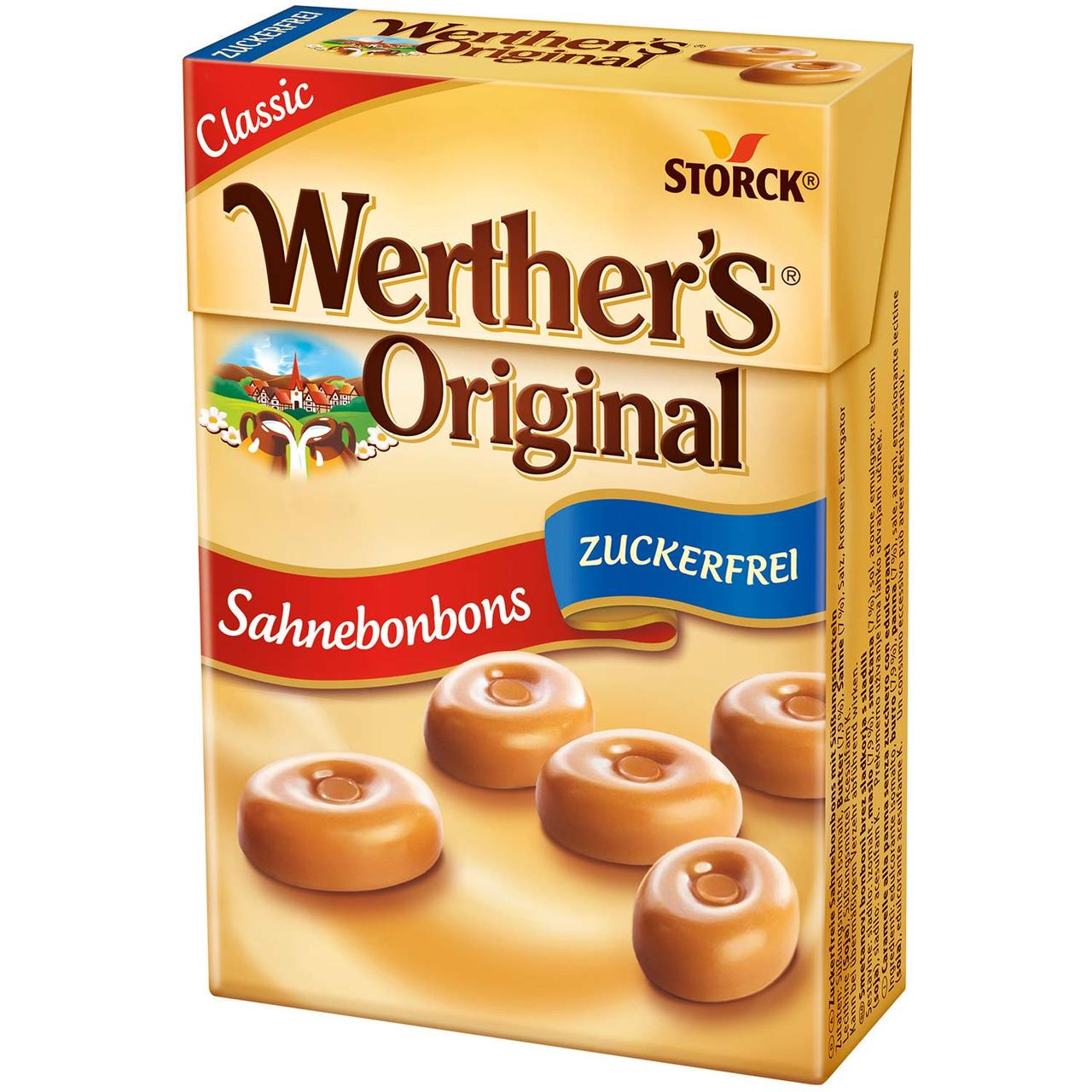 Конфеты Werther's Original Sahnebonbons Minis zuckerfrei 42 г (2452814211)