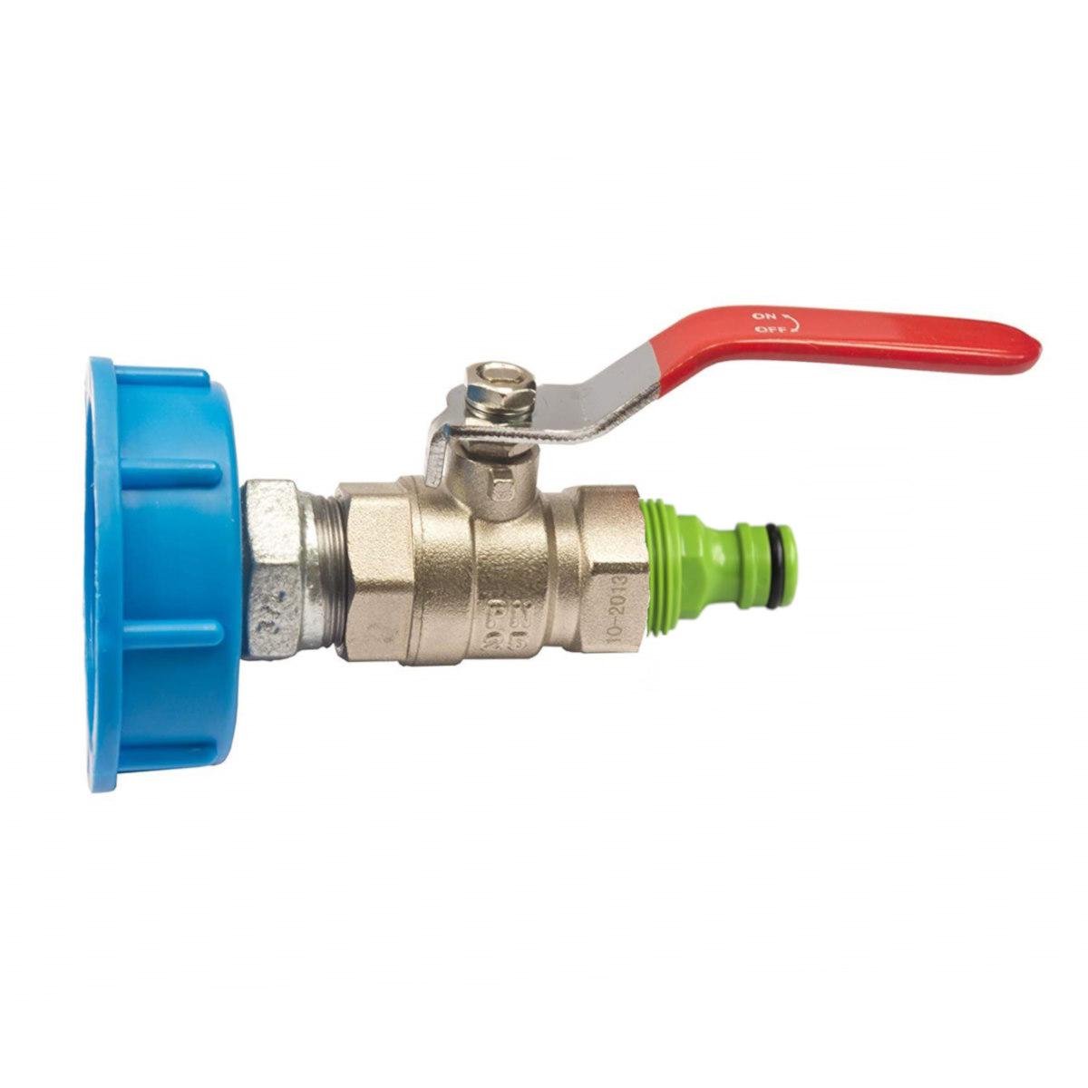 Кран-адаптер DN50 на 1/2" прямой для крана еврокуба 60x6 мм (ek1000-031)