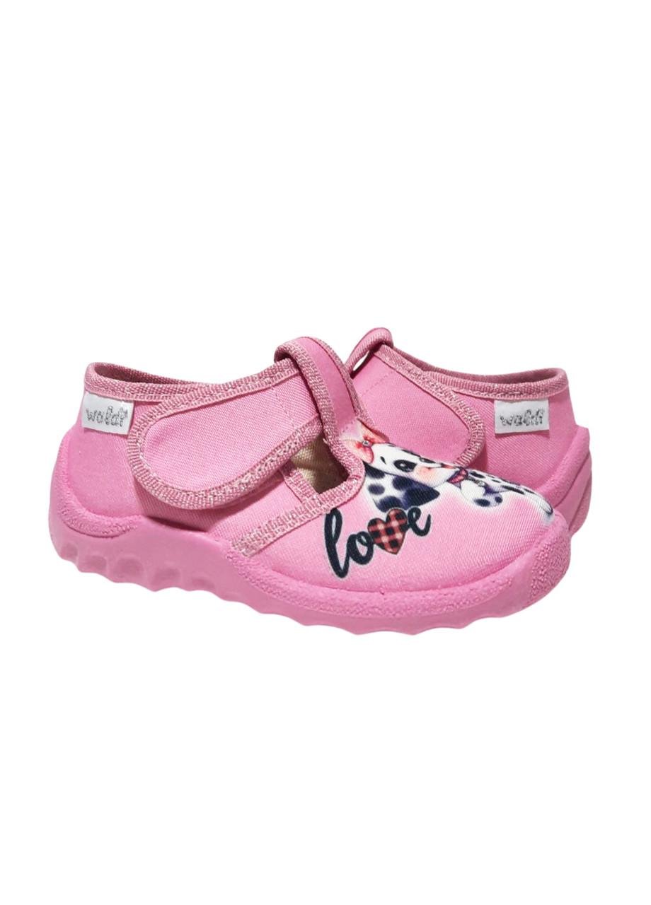 Тапочки для дівчаток Waldi 360-702/22 на липучках р. 22 Рожевий - фото 2