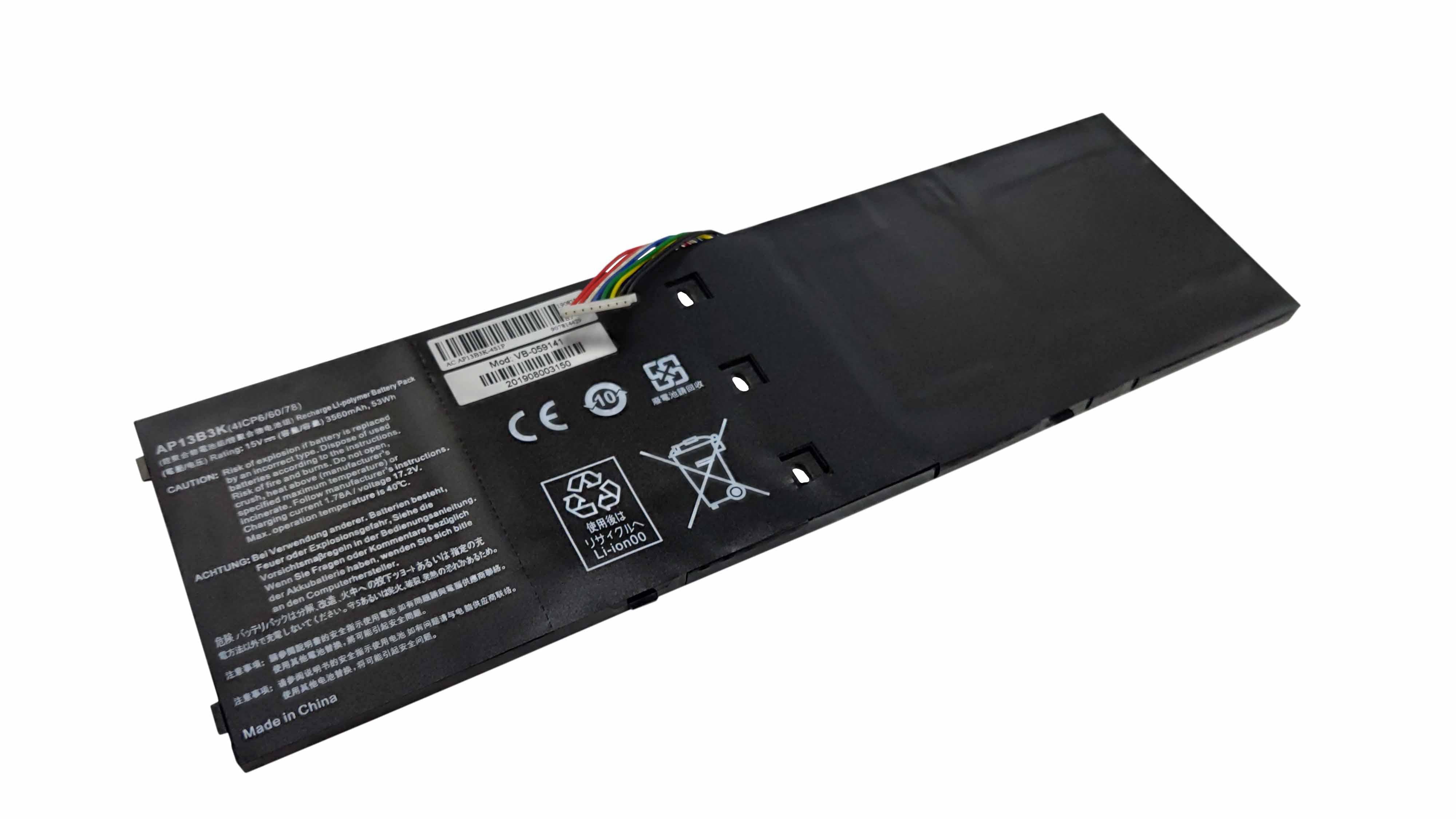 Аккумулятор для ноутбука Acer AP13B3K Aspire V7-482 15V 3560 mAh (059141)