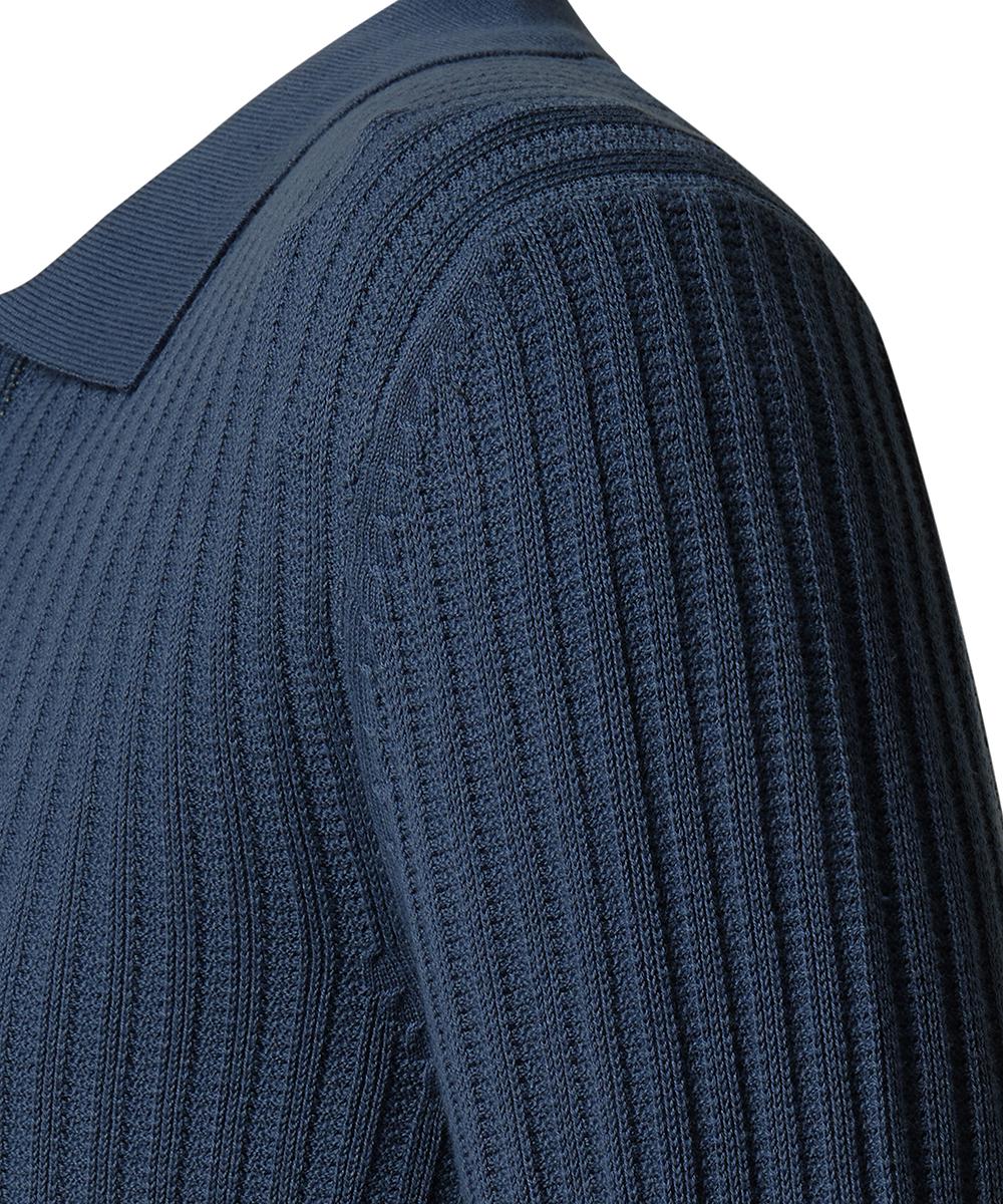 Поло чоловіче з візерунком XL Темно-синій (C5 51414.5105.6325-XL) - фото 3 Поло чоловіче з візерунком XL Темно-синій (C5 51414.5105.6325-XL) - фото 3