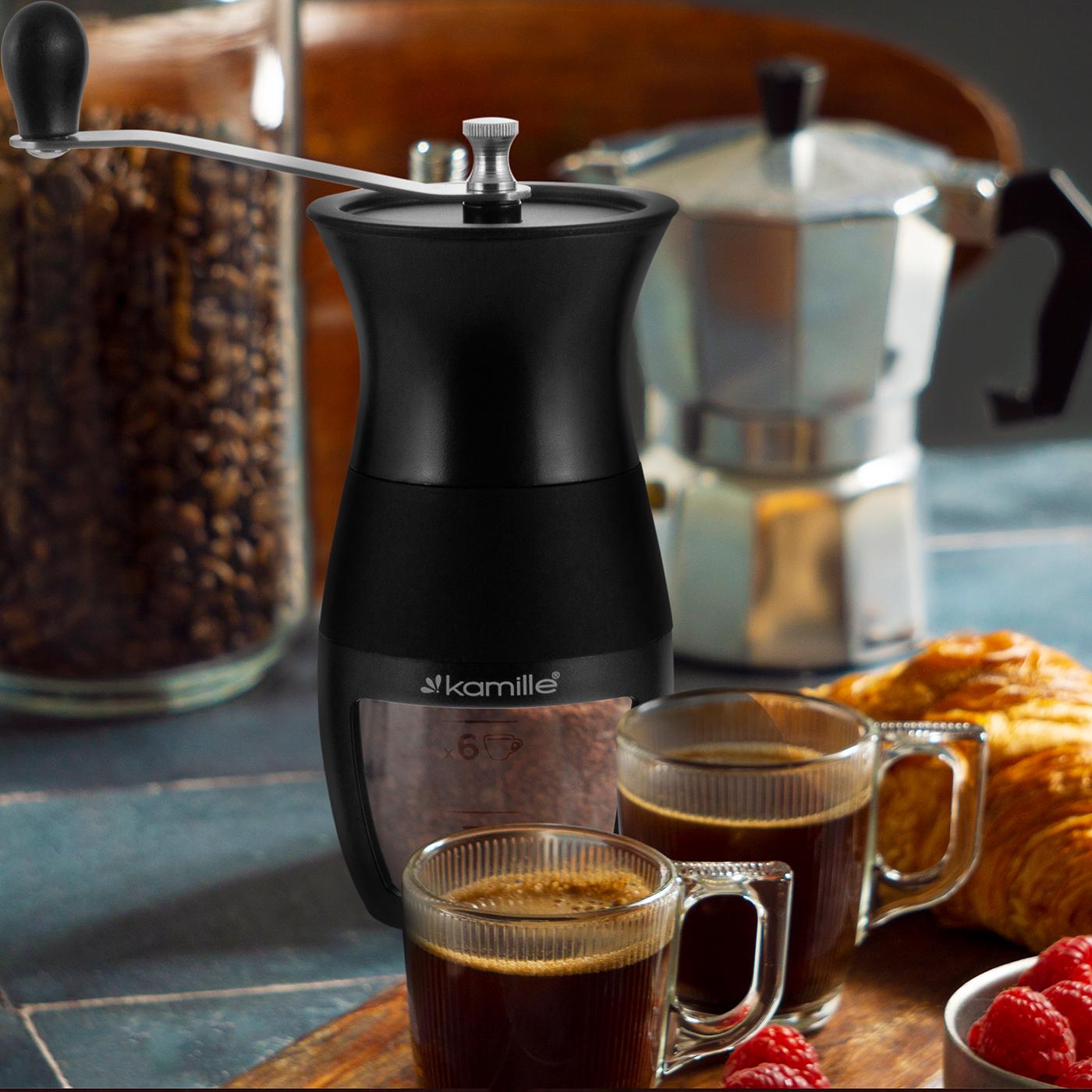 Кофемолка ручная Kamille механическая (7065) - фото 8