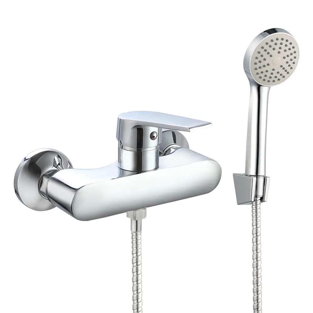 Смеситель для душа Wezer VRL512-10 однорычажный с ручной лейкой Хром (SQ-1056351)