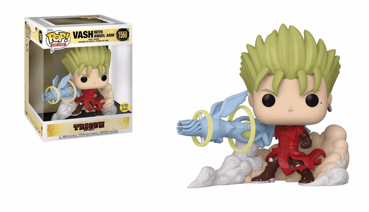 Детская игровая фигурка Funko Pop Trigun Vash with Angel Arm 15 см (Glow TG VA 1560)