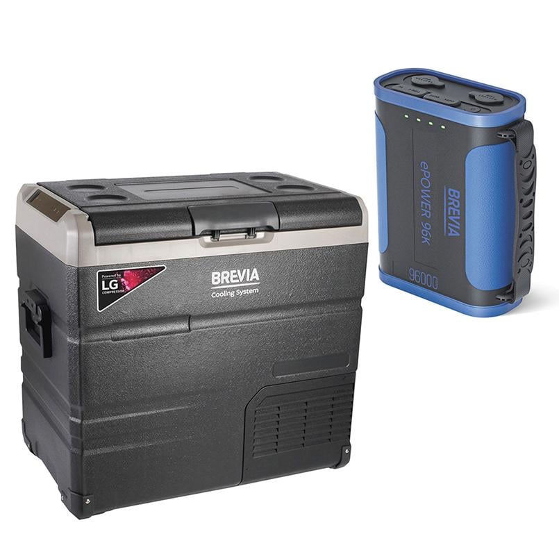 Автохолодильник Brevia 22625 компрессор LG с портативной зарядной станцией ePower 96 Ah 60 л (fp_1)