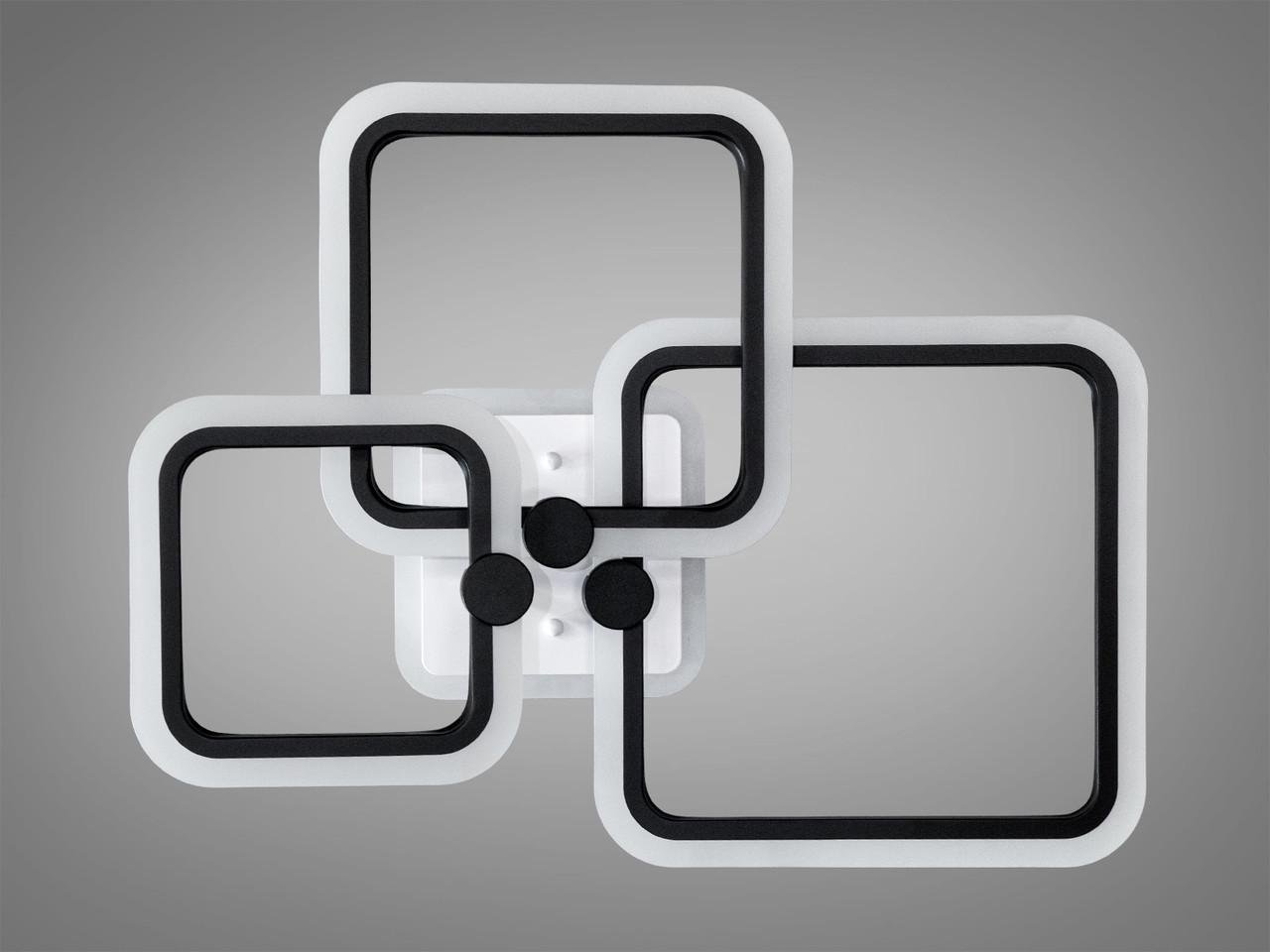 Люстра LED Diasha A8208-3BK-LS 65 W пульт/димер Чорний (2766105488) - фото 4