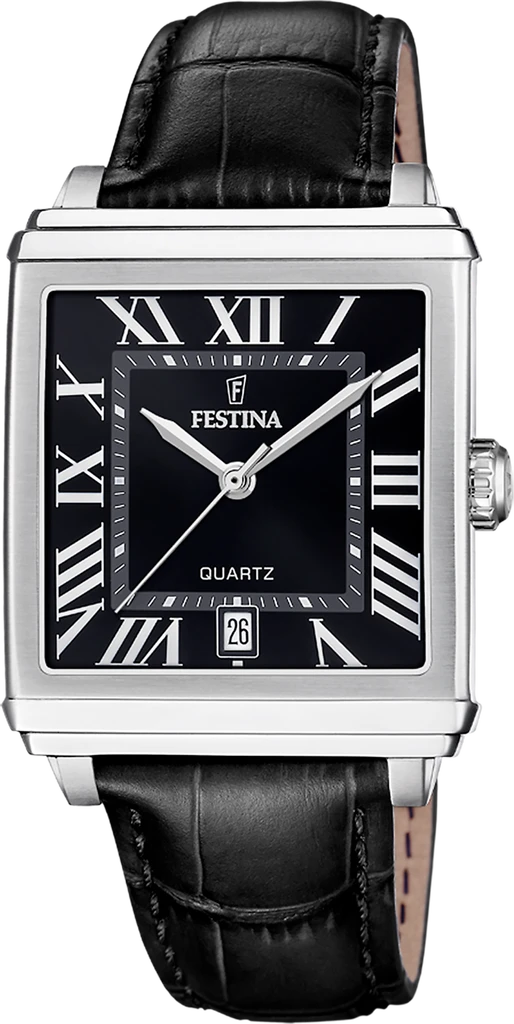 Наручные часы мужские Festina F20681/3 On The Square со стальным корпусом WR 50 м и черным циферблатом Наручные часы мужские Festina F20681/3 On The Square со стальным корпусом WR 50 м и черным циферблатом