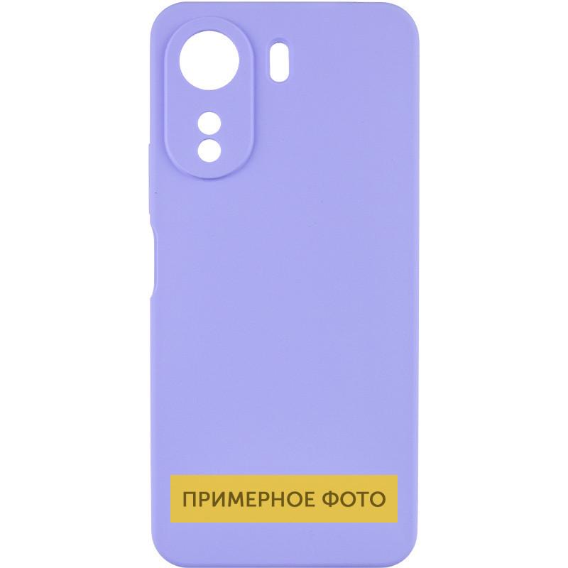 Противоударный чехол TPU GETMAN Liquid Silk Full Camera для Xiaomi Redmi 13C / Poco C65 Сиреневый / Dasheen