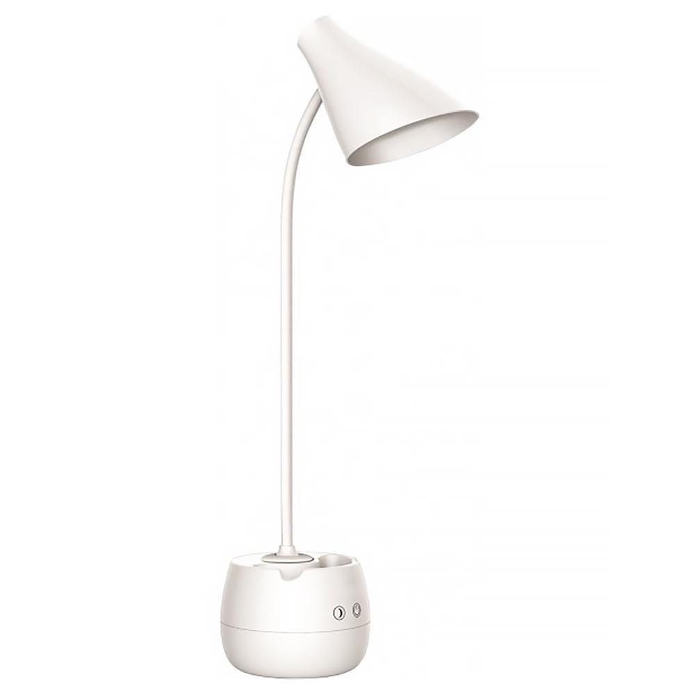 Настольная LED-лампа Luxel TL-10W с органайзером 7W 4000K Белый (29176748)