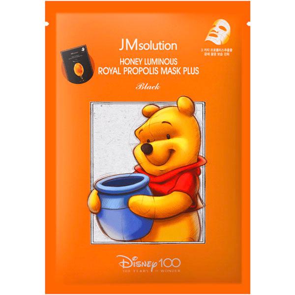 Тканинна маска для обличчя антивікова JMsolution Disney 100 Honey Luminous Royal Propolis Mask Plus