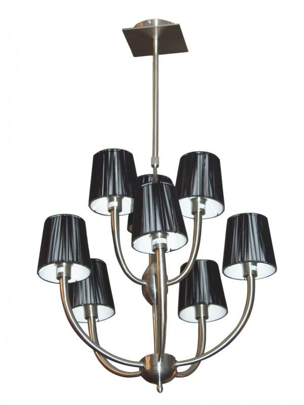 Люстра класична Brille BR-473S/8B з абажуром