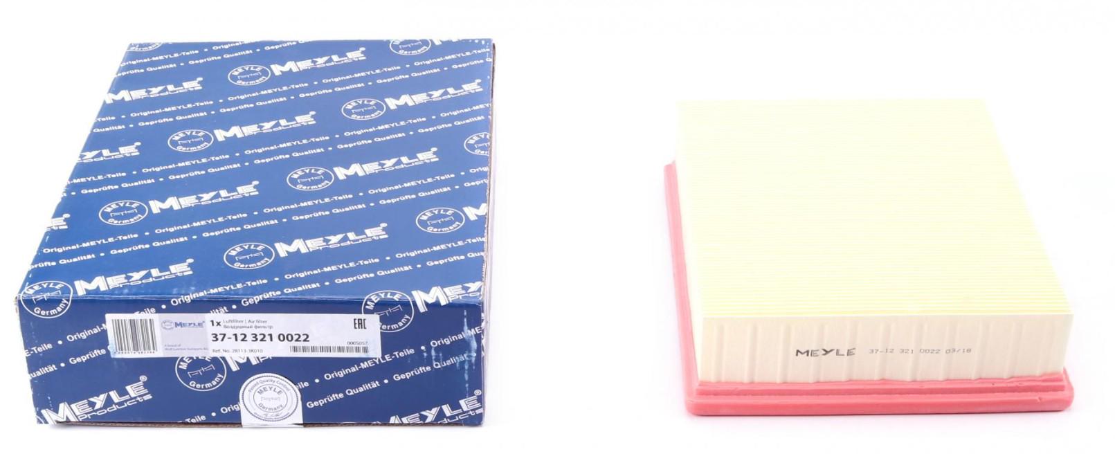 Фільтр повітряний Meyle для Hyundai Sonata V 2,0 CRDI 05-10- (37-12 321 0022)