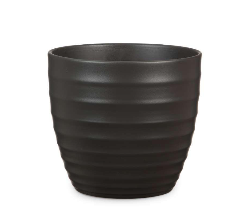 Кашпо для квітів Scheurich з горщиком 28 см Антрацитовий (A-014539)