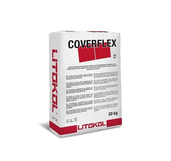 Компонент А цементная эластичная двухкомпонентная гидроизоляции Litokol Coverflex 20 кг (CVF0020)