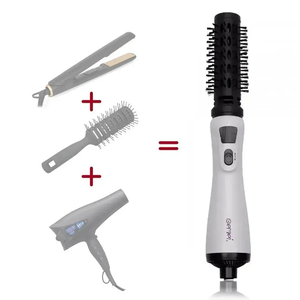 Фен щетка расческа для вращающихся волос 1000 Вт, Gemei GM-4826 (L) - фото 3 Фен щетка расческа для вращающихся волос 1000 Вт, Gemei GM-4826 (L) - фото 3
