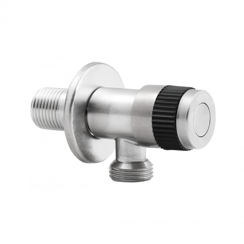 Кран приборный Wezer SOL21A-12 1/2"x1/2" нержавеющая сталь (1702582419)