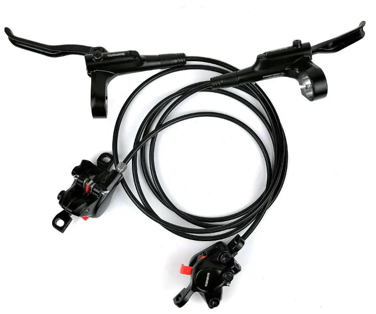 Тормоз велосипедный гидравлический дисковый Shimano BL-MT200 комплект передний и задний без упаковки (XMN040)