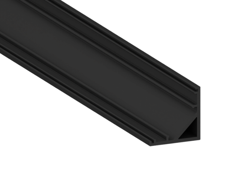 Профиль под LED ленту DIMAX угловой PF-9 2 м Черный (11160180) - фото 2