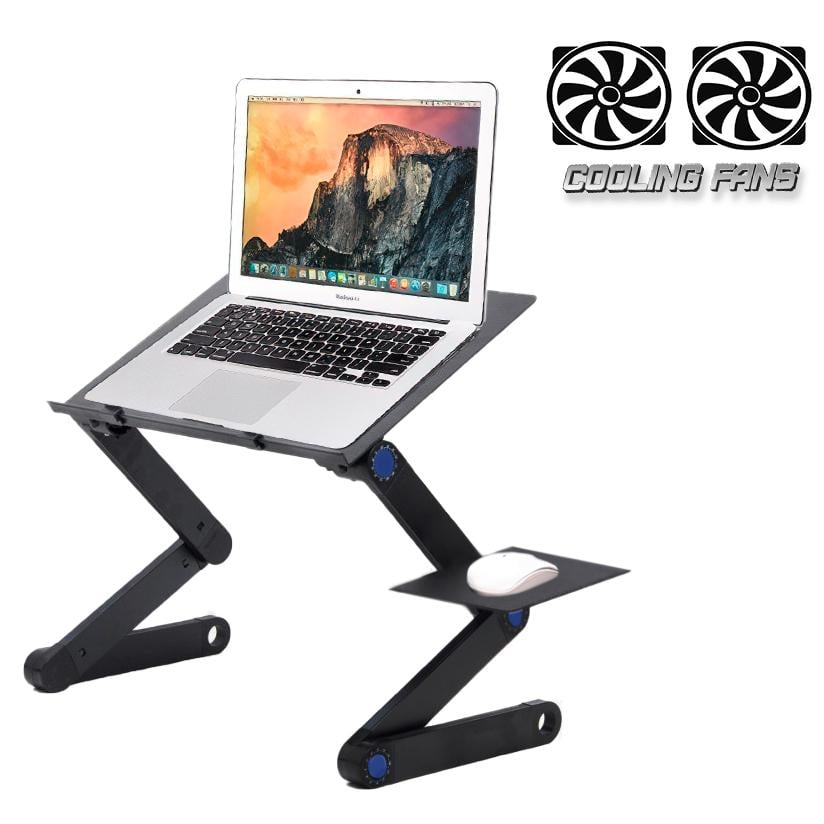 Охлаждающая подставка для ноутбука Laptop table T6 Черный (1009209-Black) - фото 2