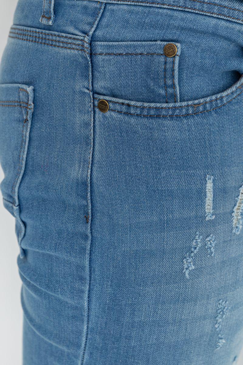 Джинси чоловічі з потертостями Ager р. 31 Блакитний (247R736) - фото 5