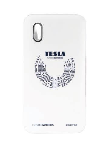 Повербанк TESLA QI Wireless Power Bank 8000mAh White