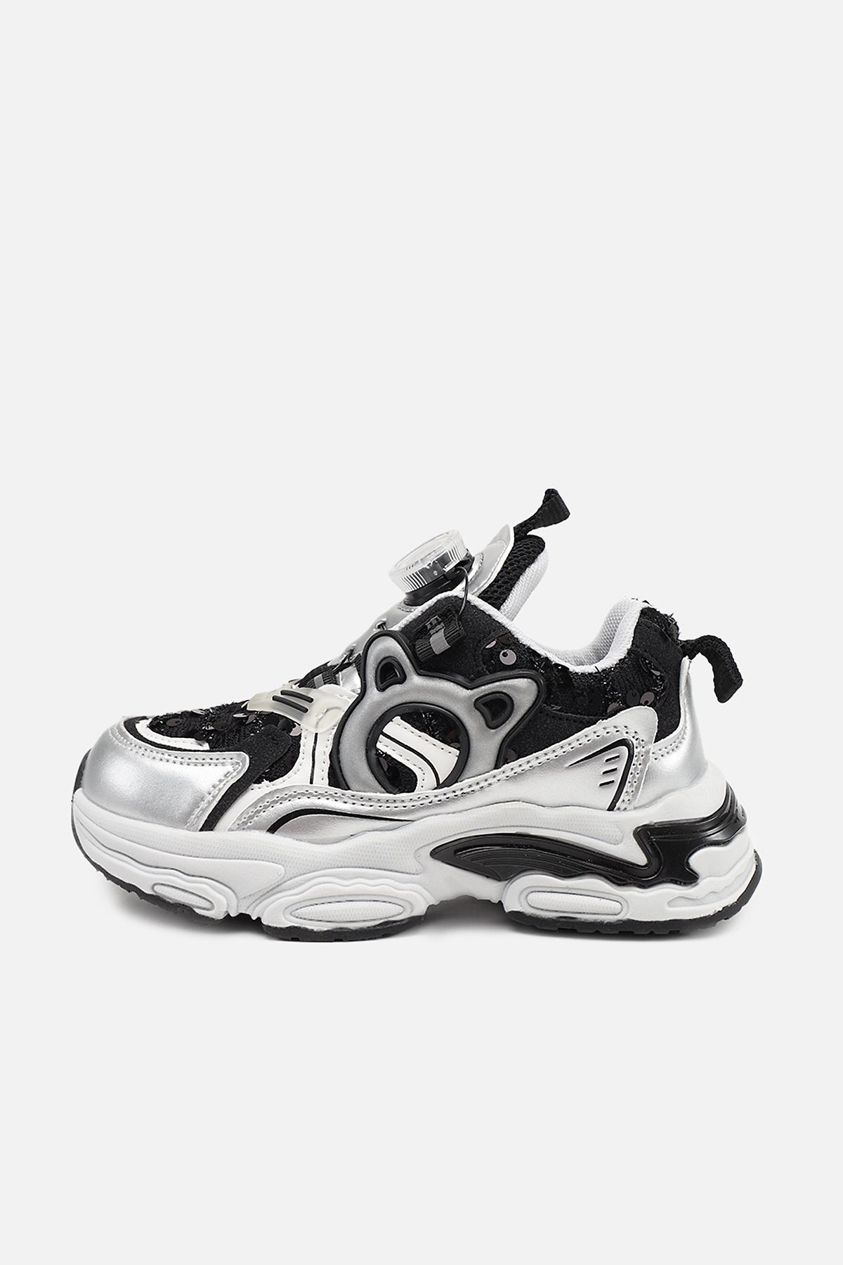 Кроссовки для девочки ЦБ-00273842 р. 33 Серебряный (SKT001056422)