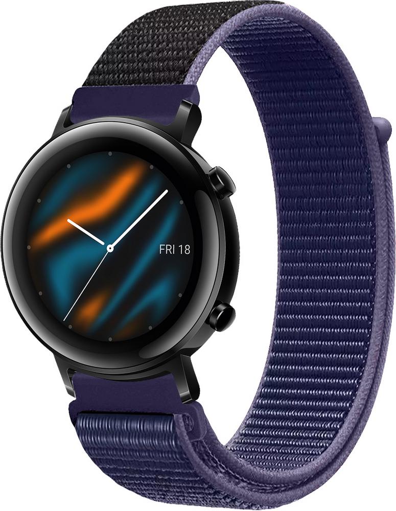 Ремешок нейлоновый Sport Loop для Huawei Watch GT 2 42 мм Midnight Blue (25515-4D)