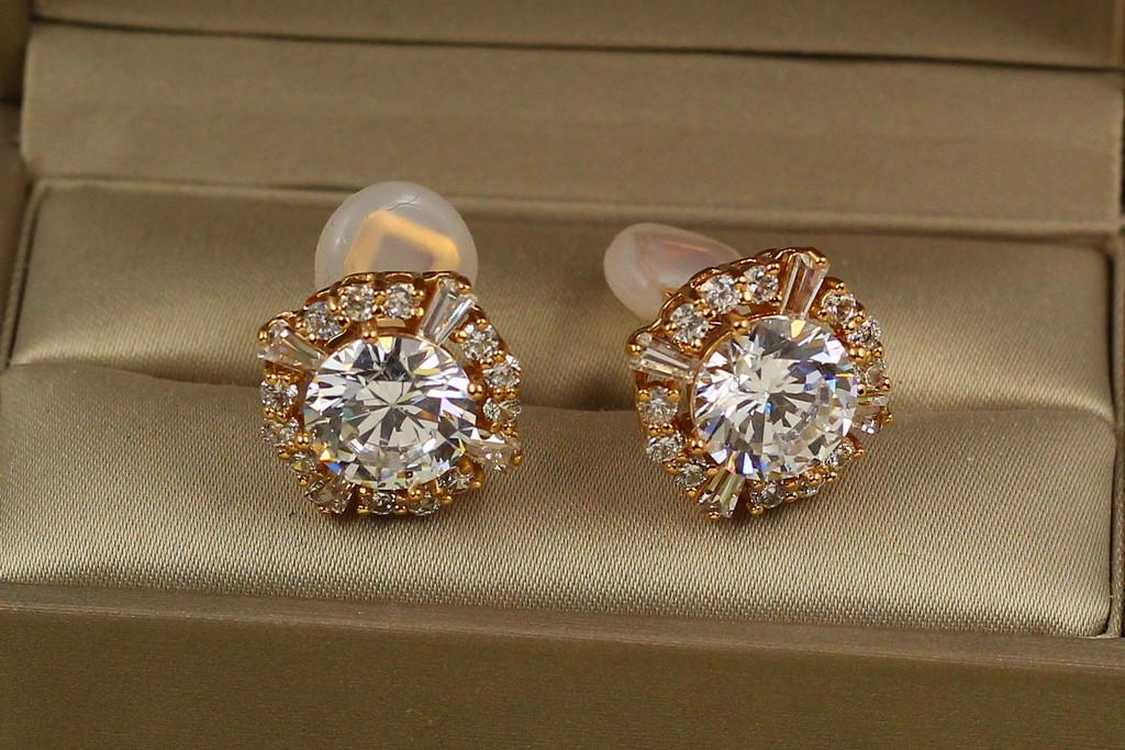 Серьги клипсы Xuping Jewelry панна 1,7 см Золотистый (2566712783)