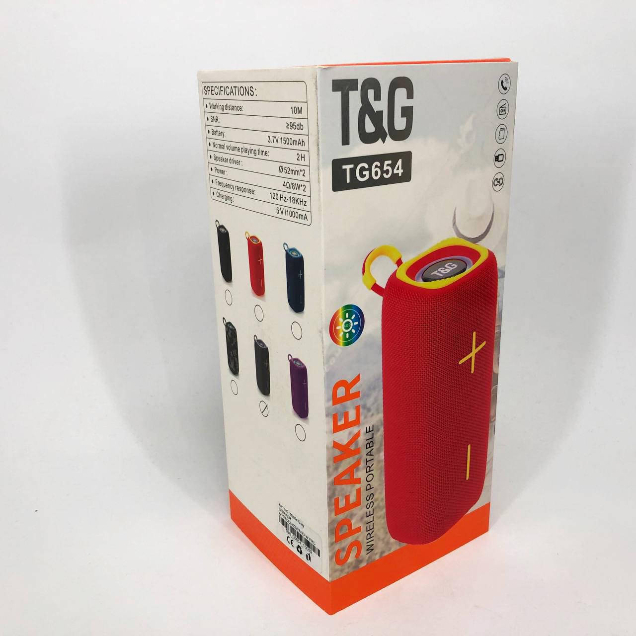 Колонка портативная с подсветкой TG654 8W Серый (463635) - фото 3 Колонка портативная с подсветкой TG654 8W Серый (463635) - фото 3