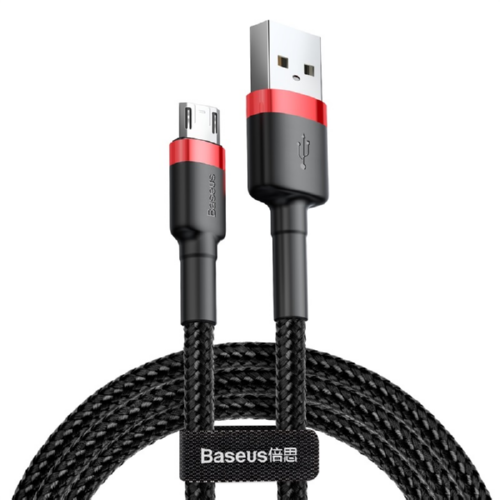 Кабель BASEUS Micro USB cafule CAMKLF-BG1 2,4 A 1 м Black/Red (545552)