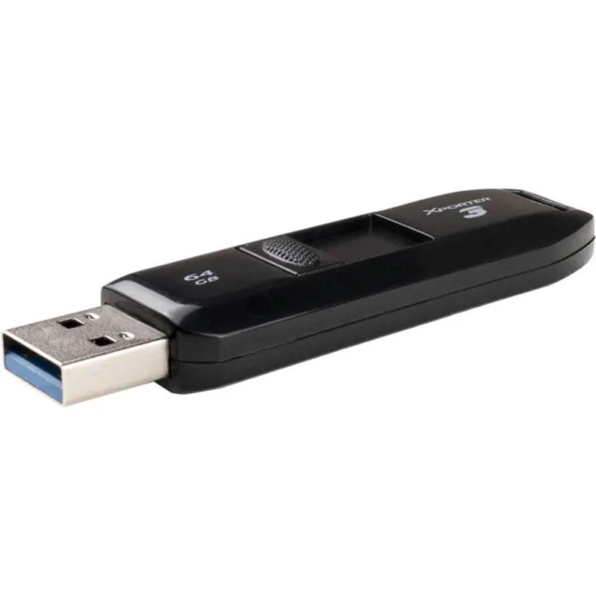 Флэш-память USB Patriot USB 3.2 Xporter 3 PSF64GX3B3U 64 Gb Black (588747) - фото 5