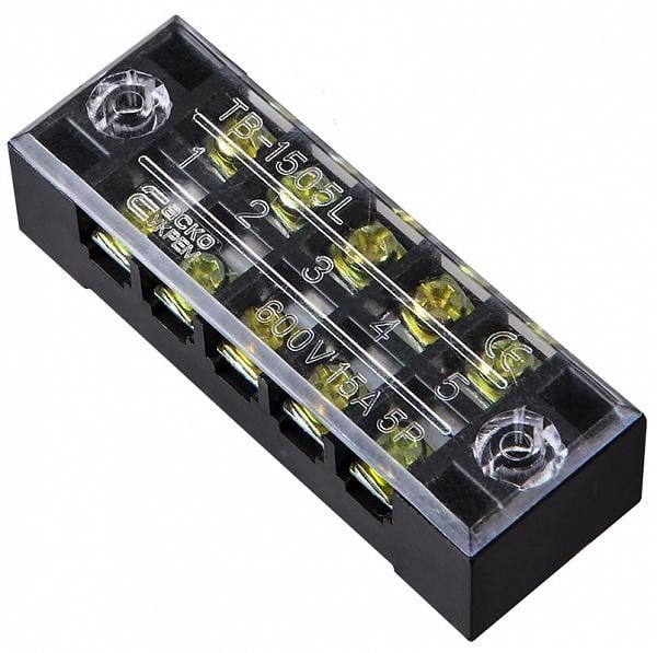 Колодка клеммная в корпусе АСКО-Укрем TB1505 5P 15A 600V (A0130050003) Колодка клеммная в корпусе АСКО-Укрем TB1505 5P 15A 600V (A0130050003)