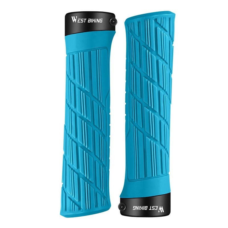 Грипсы велосипедные West Biking YP0804063 с двумя замками Blue (25714219)