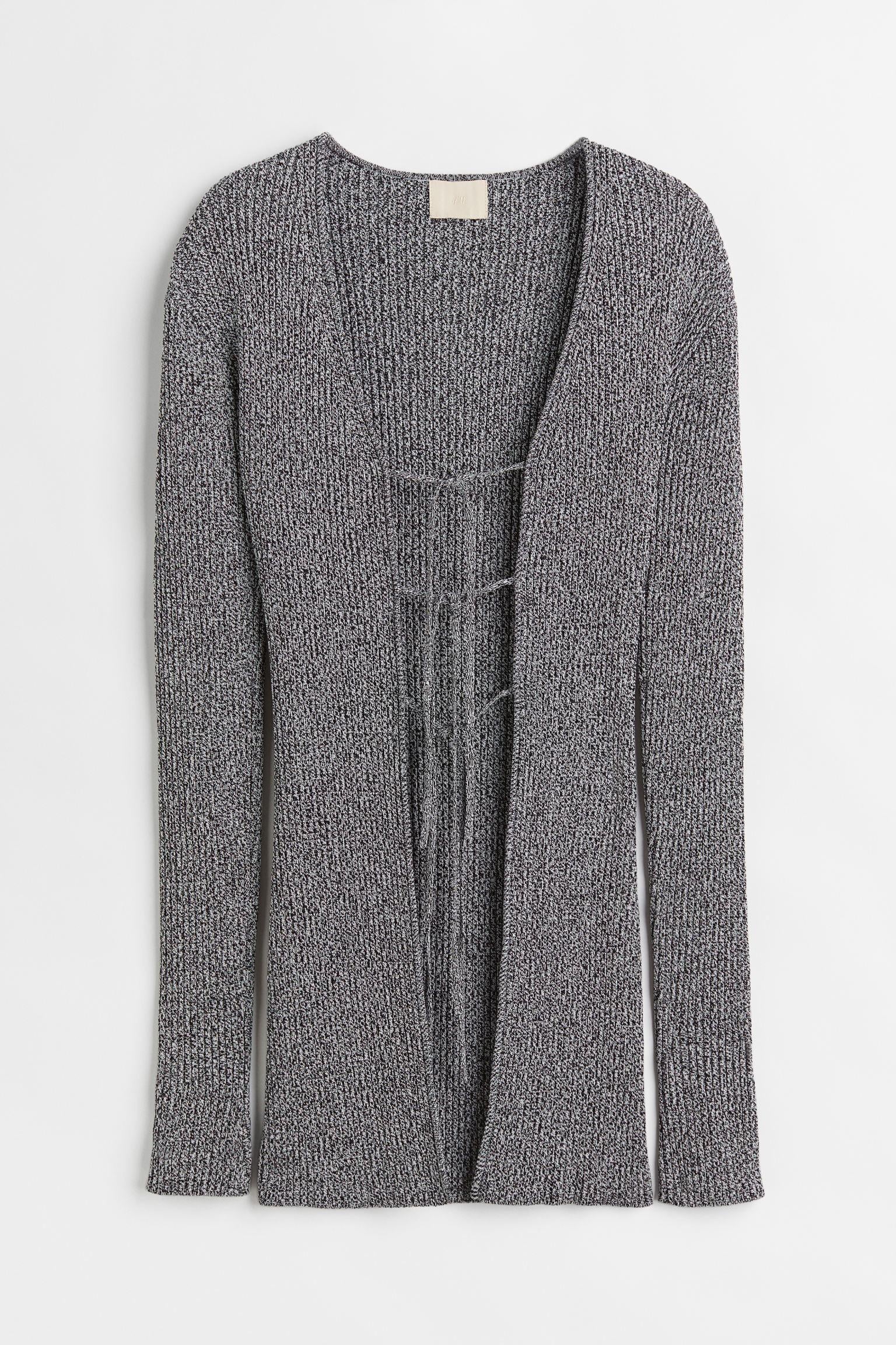Кардиган H&M Меланж S Чорно-білий (S31071058797)