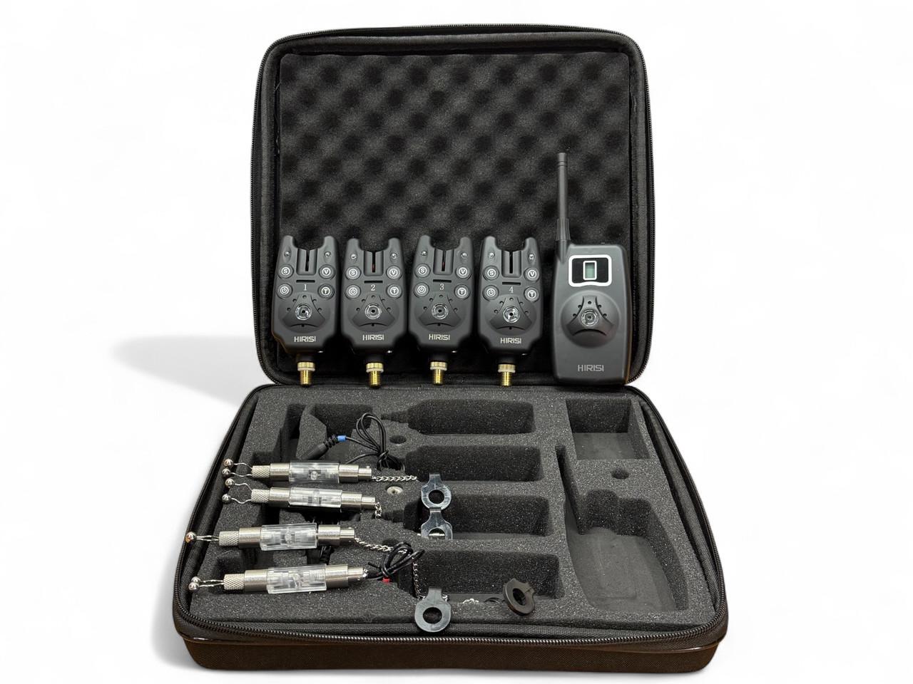 Карповые сигнализаторы поклевки с свингерами Hirisi набор 4/1 (B1203S)