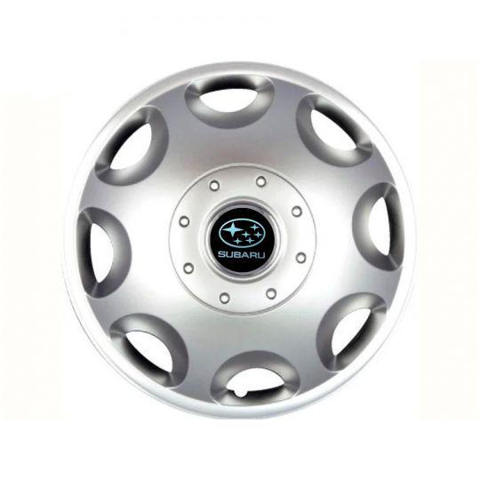 Автомобильные колпаки SKS 300 R15 с логотипом Subaru 4 шт. Серебристый