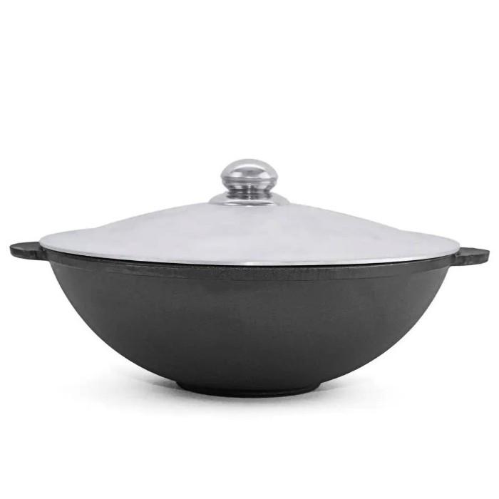 Пательня-вок з алюмінієвою кришкою 3,7 л (W28-4)