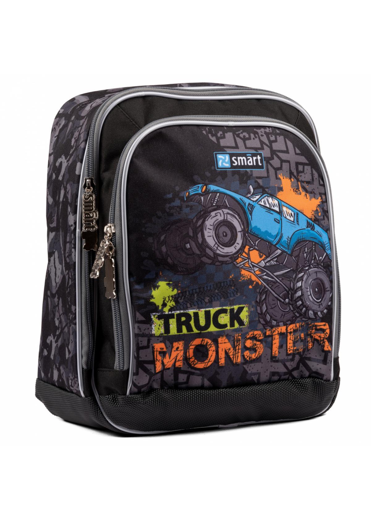 Рюкзак школьный Smart H-55 Monster Truck Черный (558026)