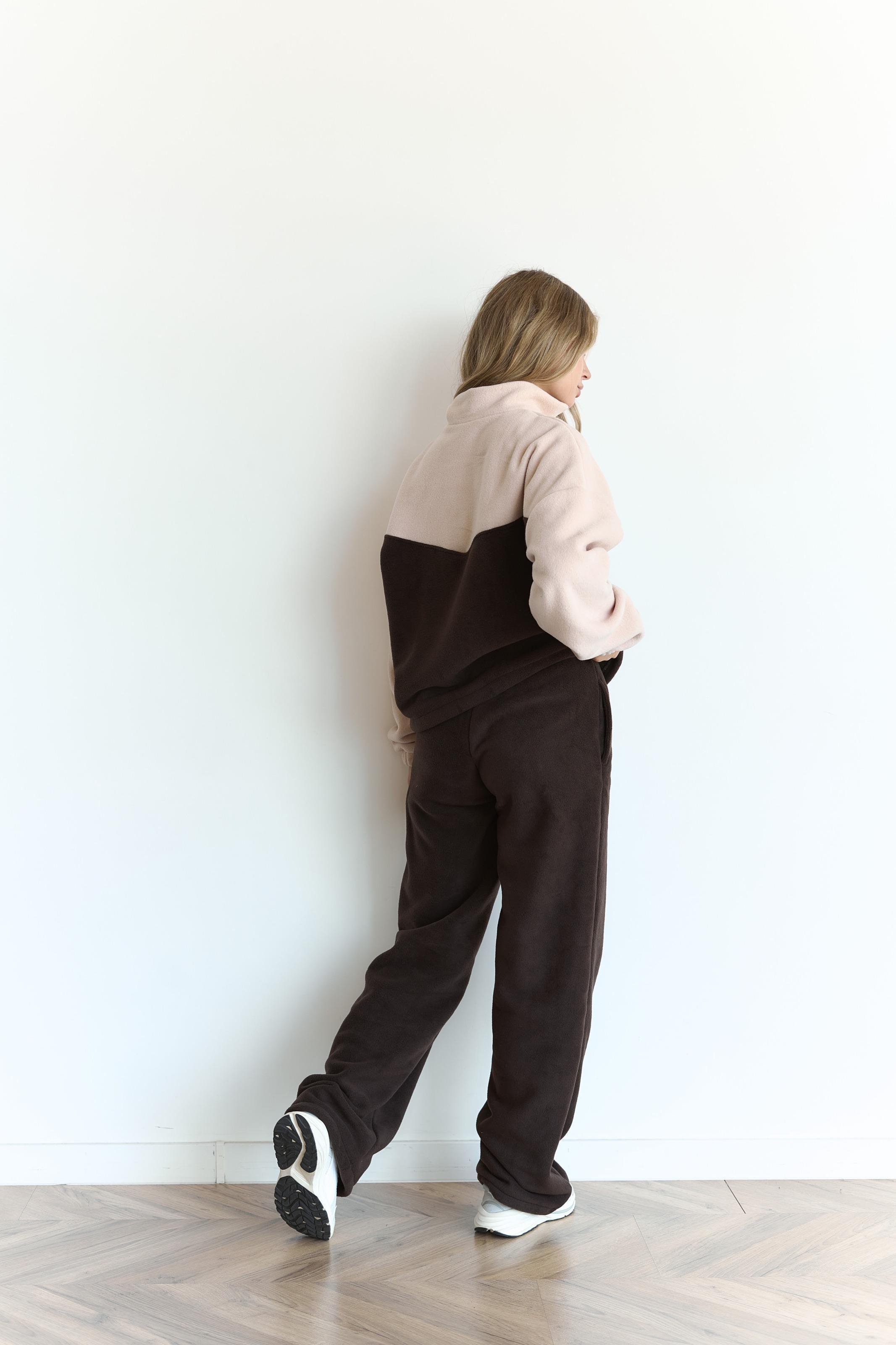 Костюм флісовий TWINS L/XL Шоколад/Бежевий (10002LXL) - фото 2 Костюм флісовий TWINS L/XL Шоколад/Бежевий (10002LXL) - фото 2