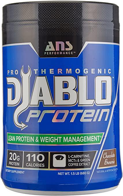 Протеин для сжигания жира Diablo Diet Protein 680 г Chocolate brownie